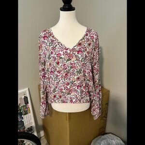 Ann Taylor LOFT floral blouse